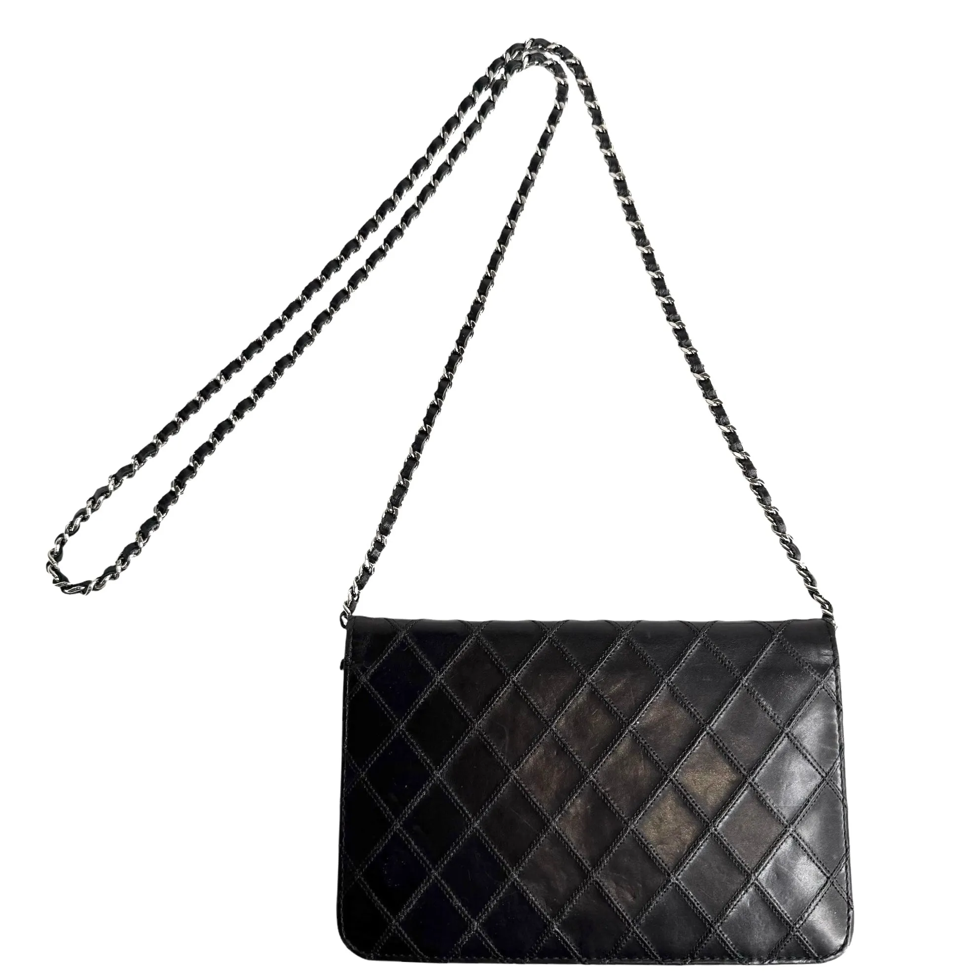 2012 Black Wallet on Chain Bag