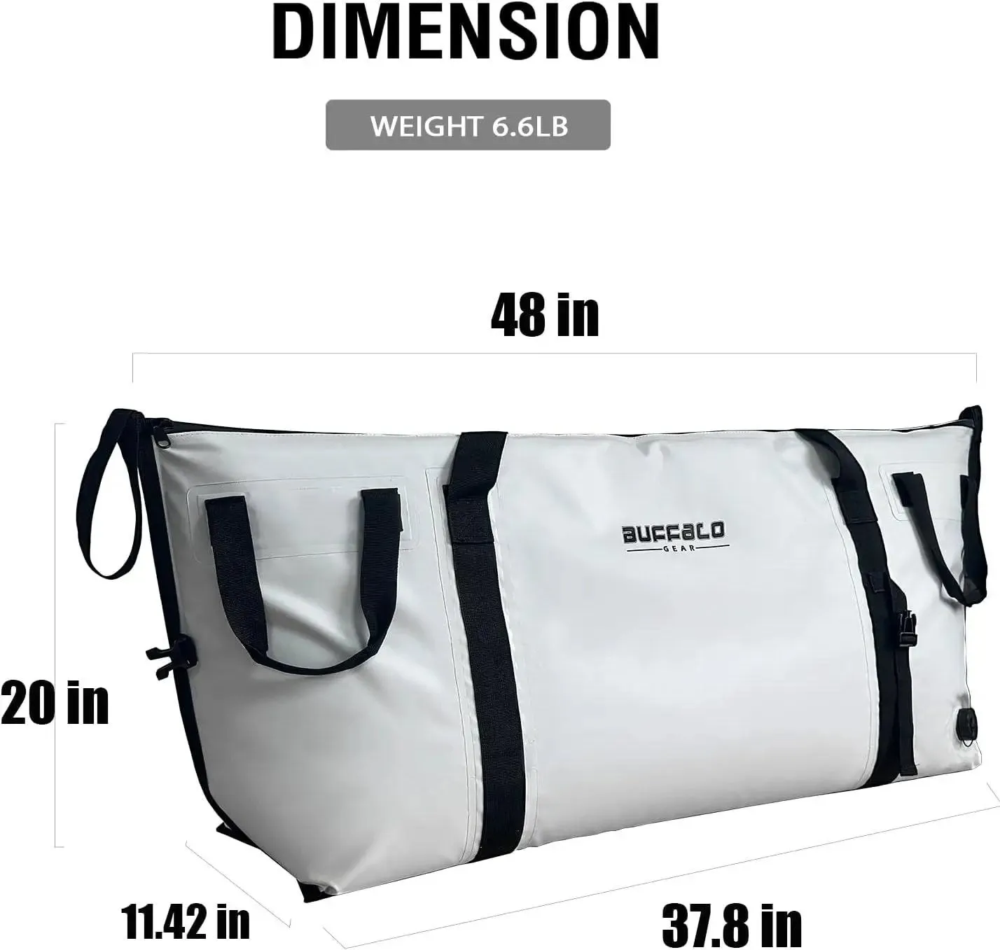 48x20'' Fish Cooler Bag With Flat Bottom