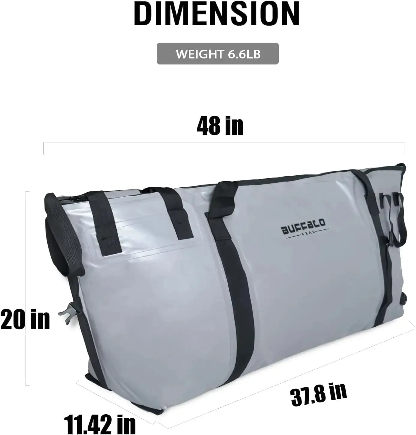 48x20'' Fish Cooler Bag With Flat Bottom