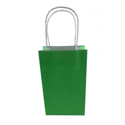 5pk Green Paper Party Gift Bags