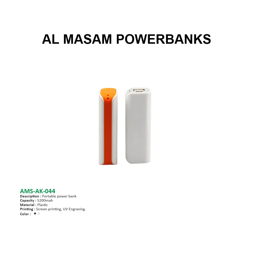 AMS-AK-044 - Portable Power bank - 5200 mAh