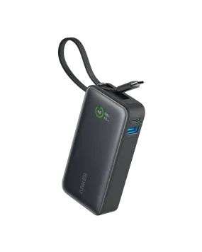 Anker Nano Power Bank 30W Built-In USB-C Cable Black | A1259H11