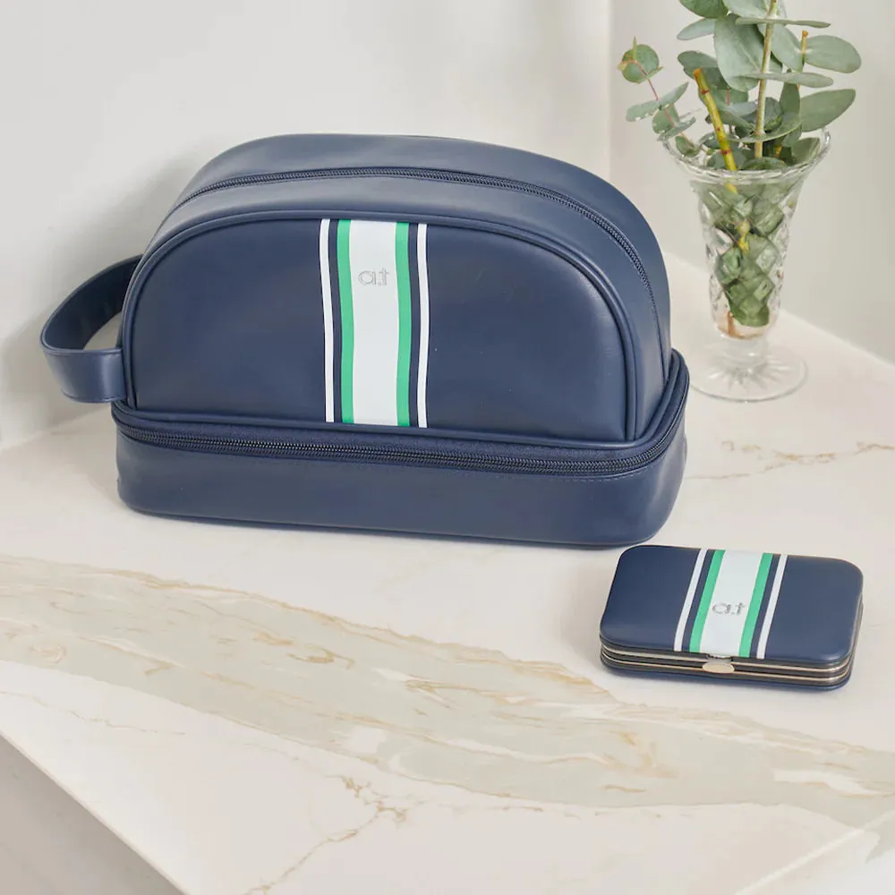 Annabel Trends MEN Toiletry Bag NAVY STRIPE