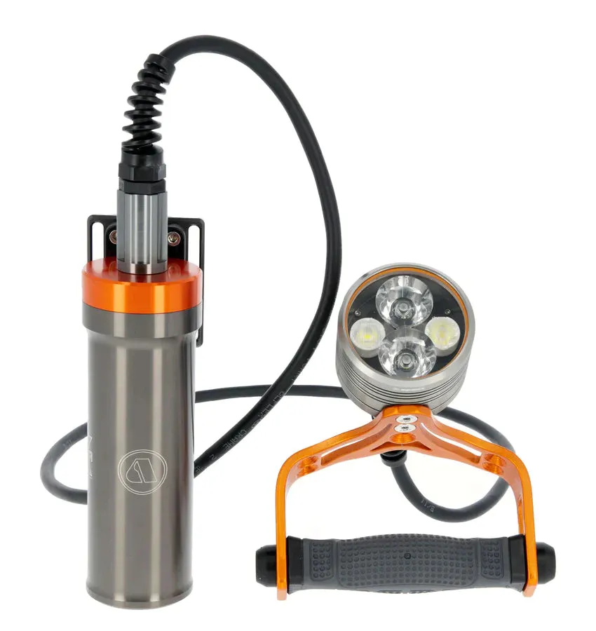 Apeks Luna-X Grey Orange Torch With Free Apeks Luna Mini Torch