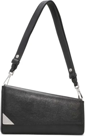 Authentic Calvin Klein Basalt Flap Demi Shoulder Bag