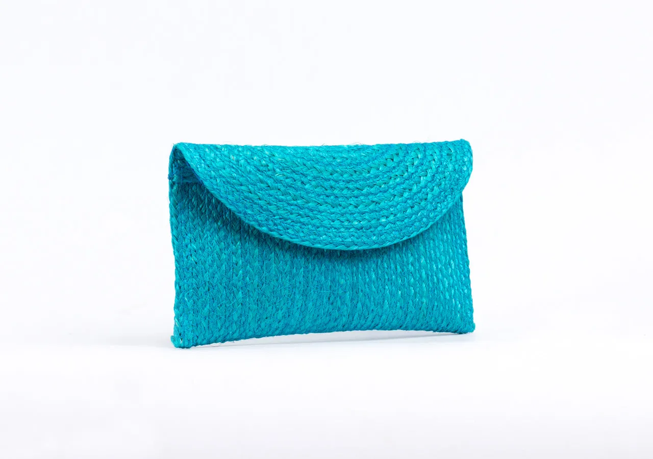 Bangkok Craft - Sisal Mini Clutch Bag (Sky)