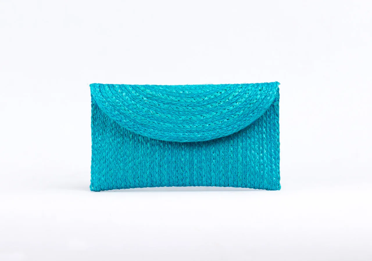 Bangkok Craft - Sisal Mini Clutch Bag (Sky)