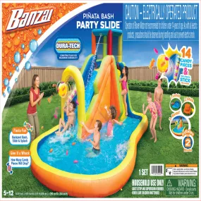 Banzai Inflatable Pi√±ata Bash Water Slide Park with Quick Inflation