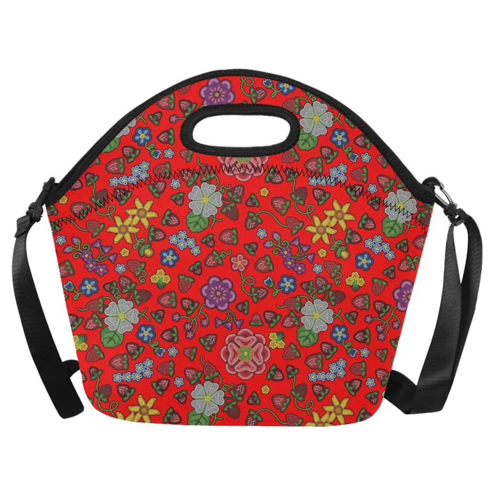 Berry Pop Fire Neoprene Lunch Bag/Large