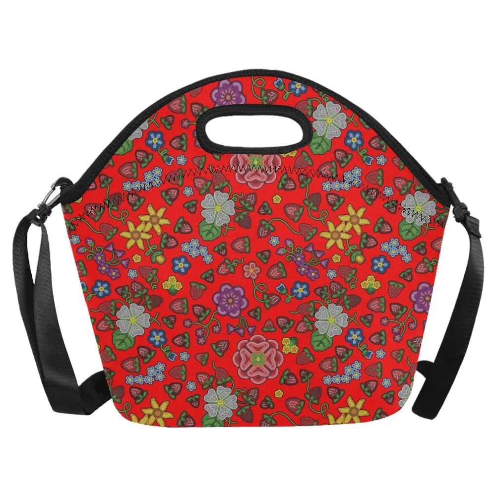 Berry Pop Fire Neoprene Lunch Bag/Large