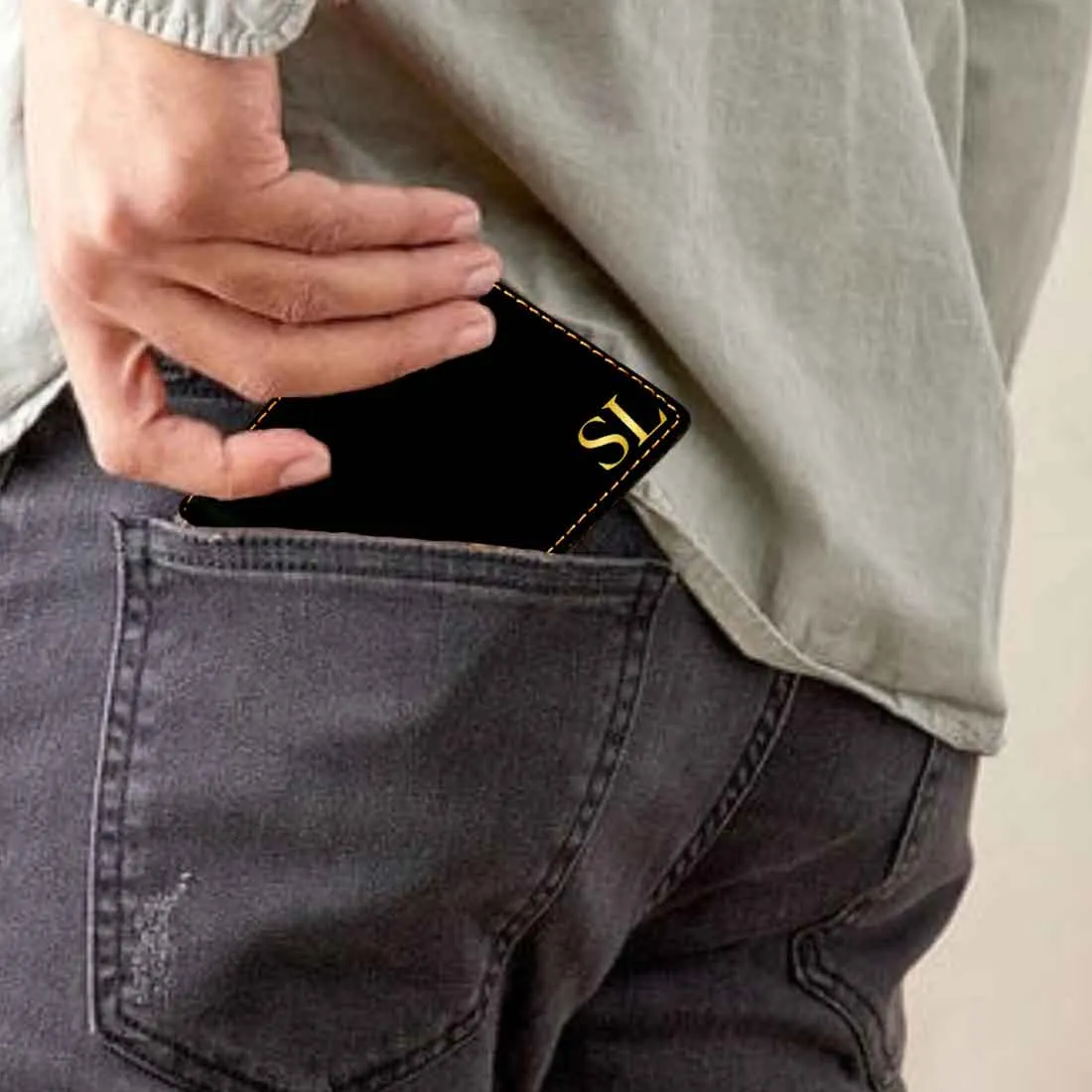 Best Mens Personalized Wallets for Gents Customized Gift - Initials