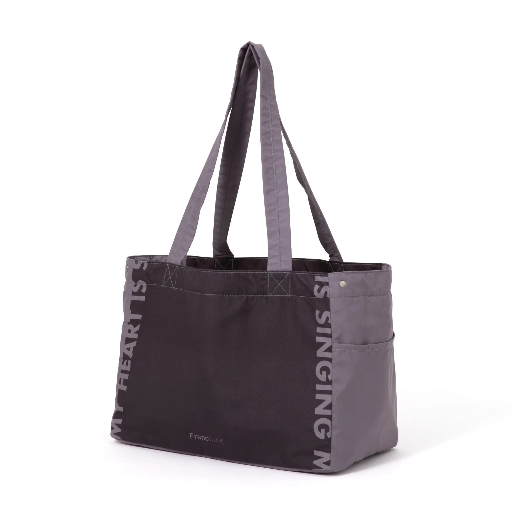 Bicolor Cooler Basket Bag  Black