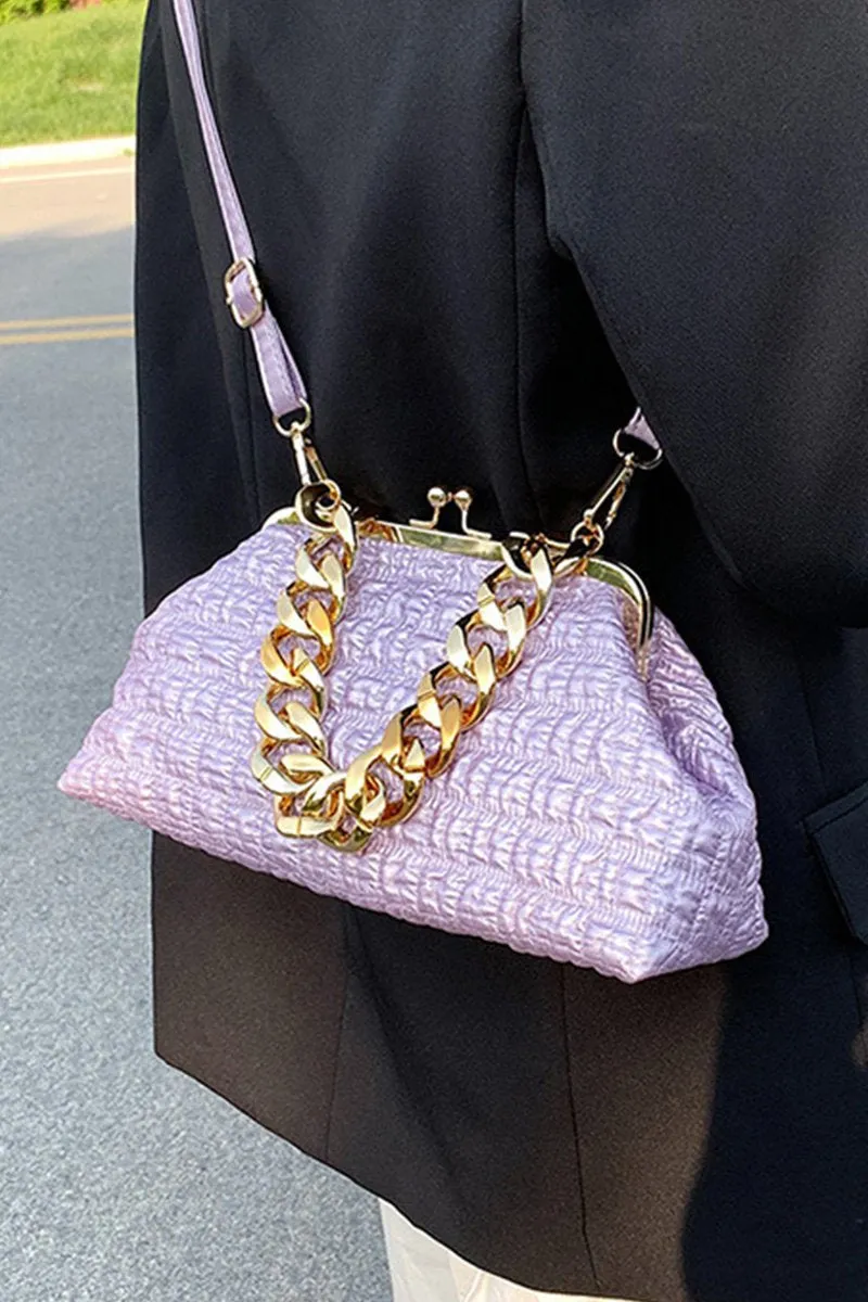 BIG CHAIN STRAP PURSE BAG