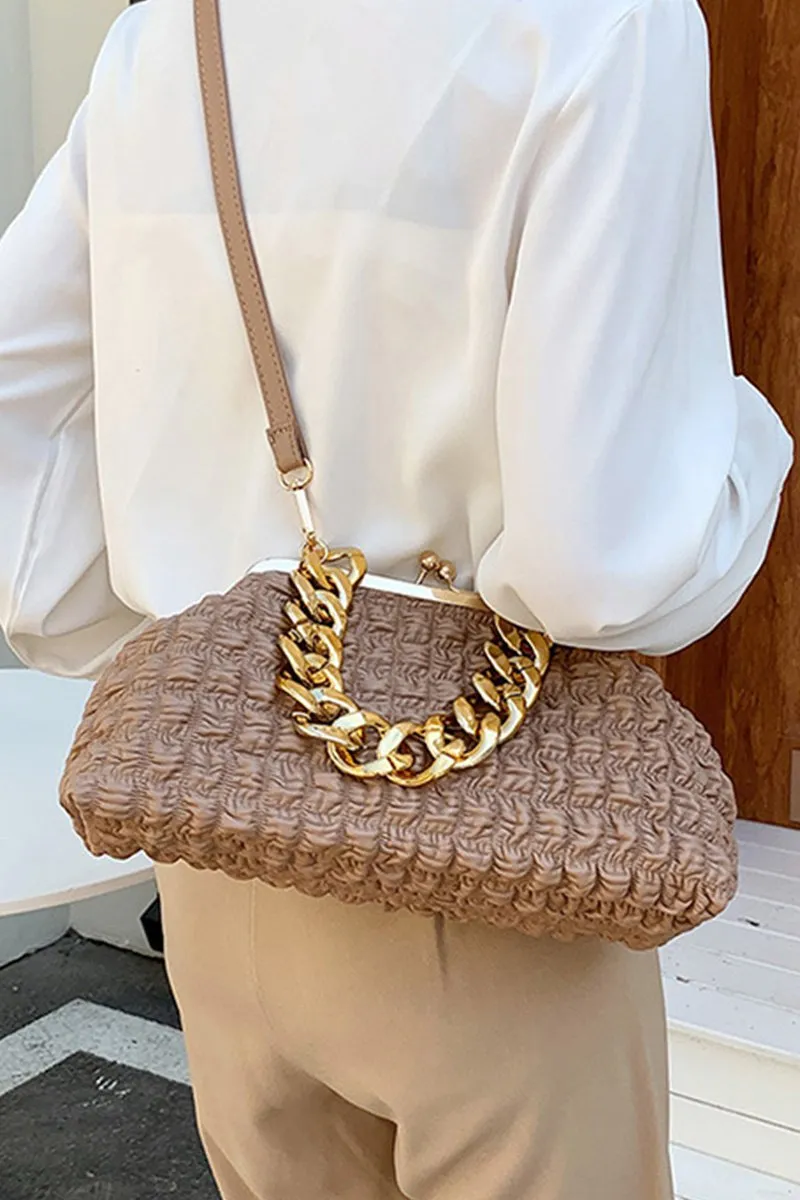 BIG CHAIN STRAP PURSE BAG