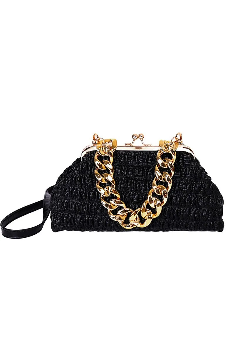 BIG CHAIN STRAP PURSE BAG