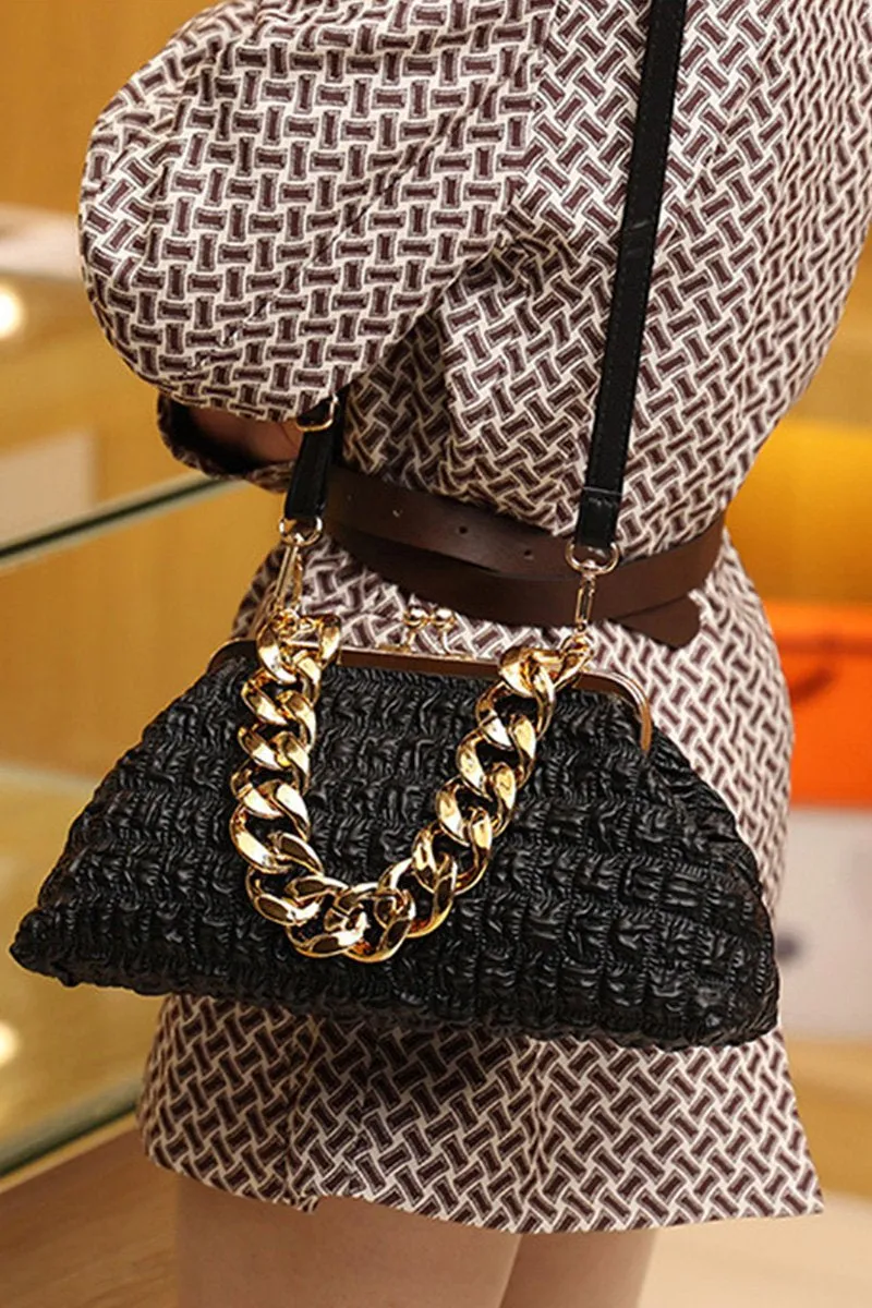 BIG CHAIN STRAP PURSE BAG