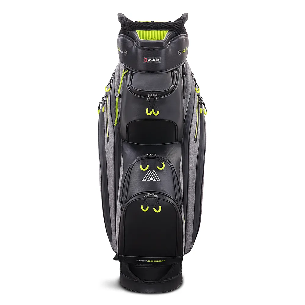 Big Max Dri Lite Style Cart Bag - Storm Charcoal/Black/Lime