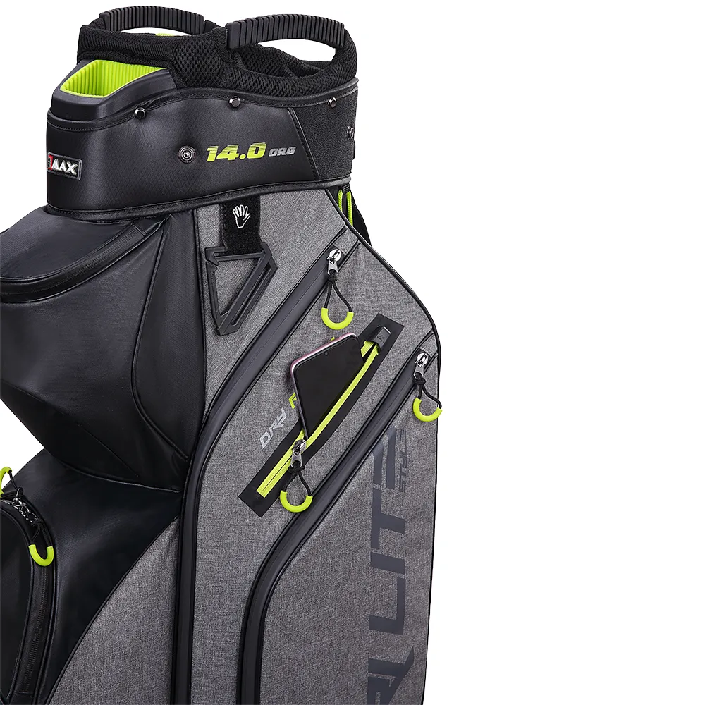 Big Max Dri Lite Style Cart Bag - Storm Charcoal/Black/Lime