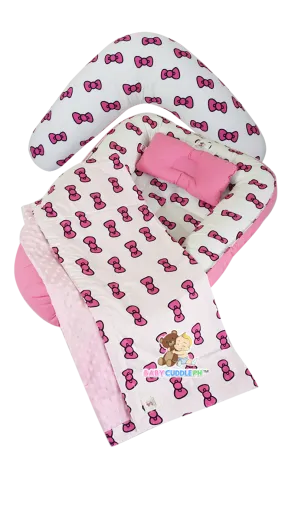 Big Pink Ribbons - Babycuddleph Mom and Baby Set