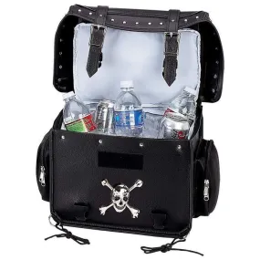 Biker Cooler Bag Beer Trunk Motorcycle Skull Medallion w/ Carry Strap Pockets