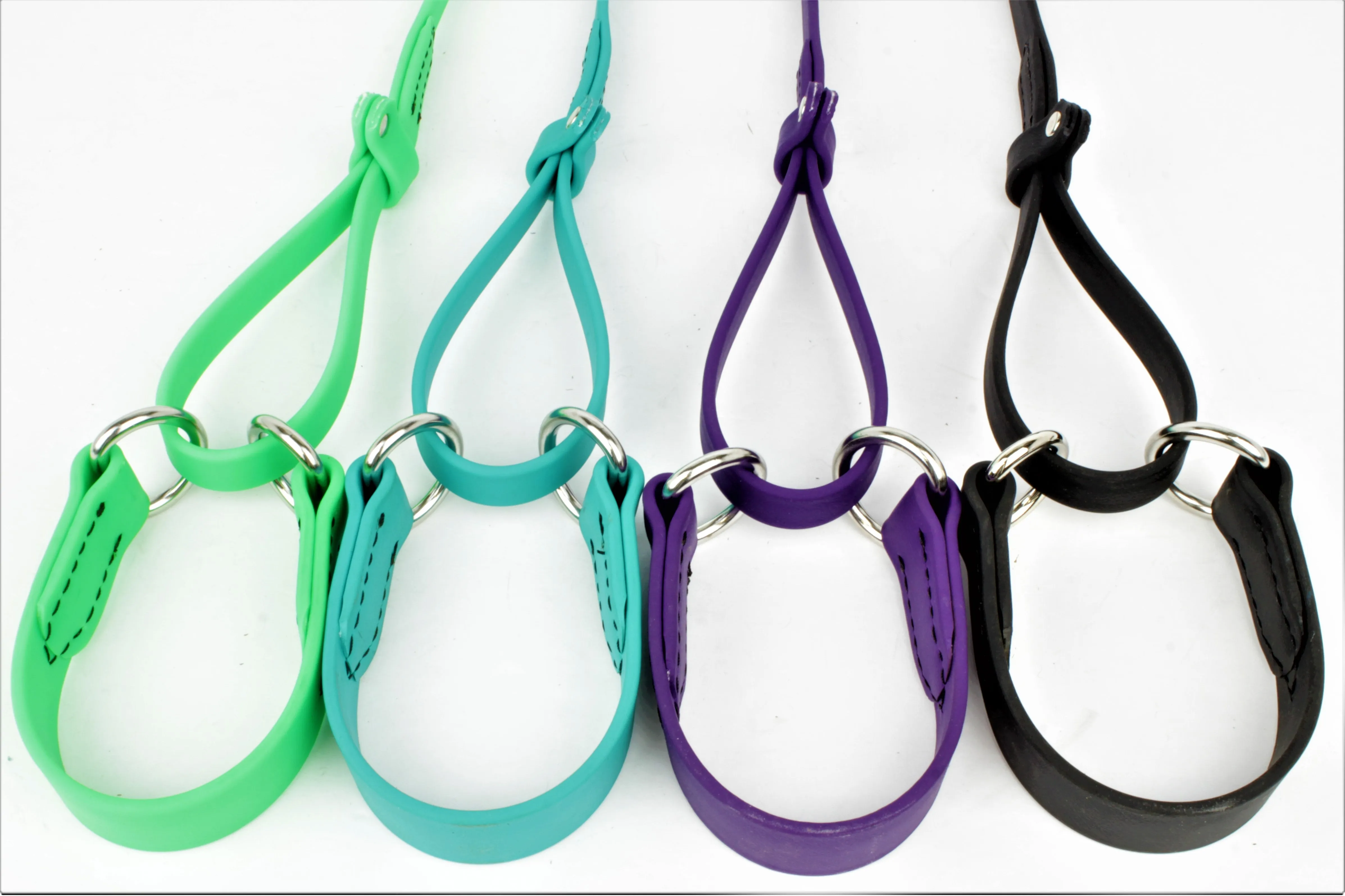 BioThane Sighthound Style Solid Color Martingale Leash