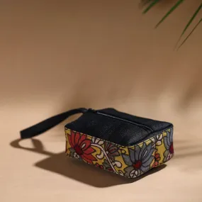 Black - Handpainted Kalamkari Multipurpose Cosmetic/Toiletry Bag 49