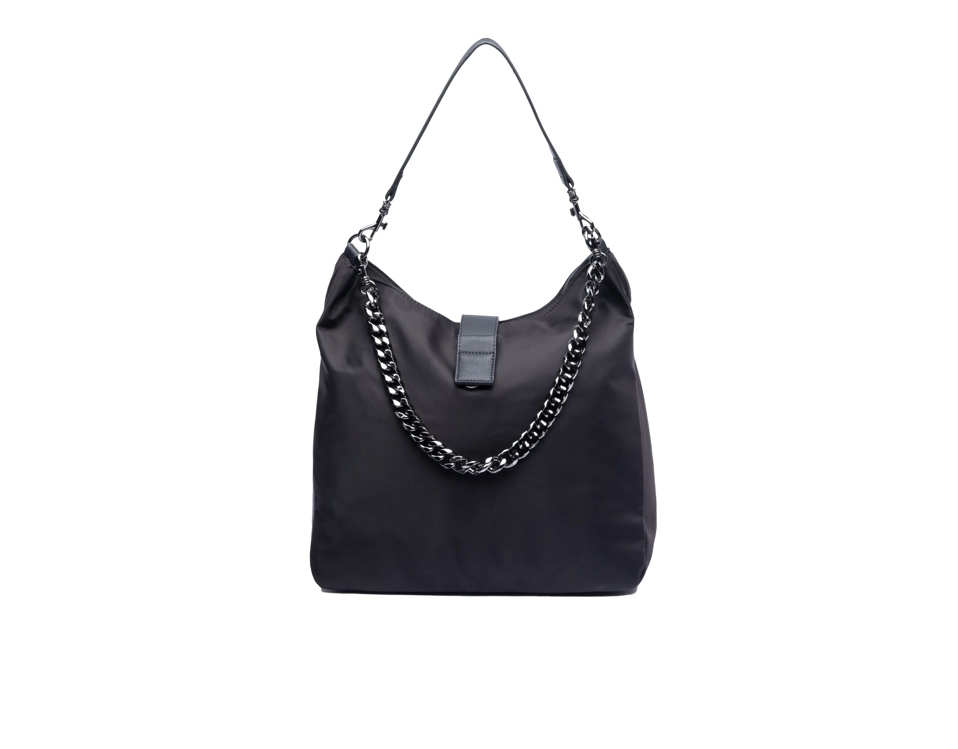 Black HydroHobo® Bag with Gunmetal Hardware