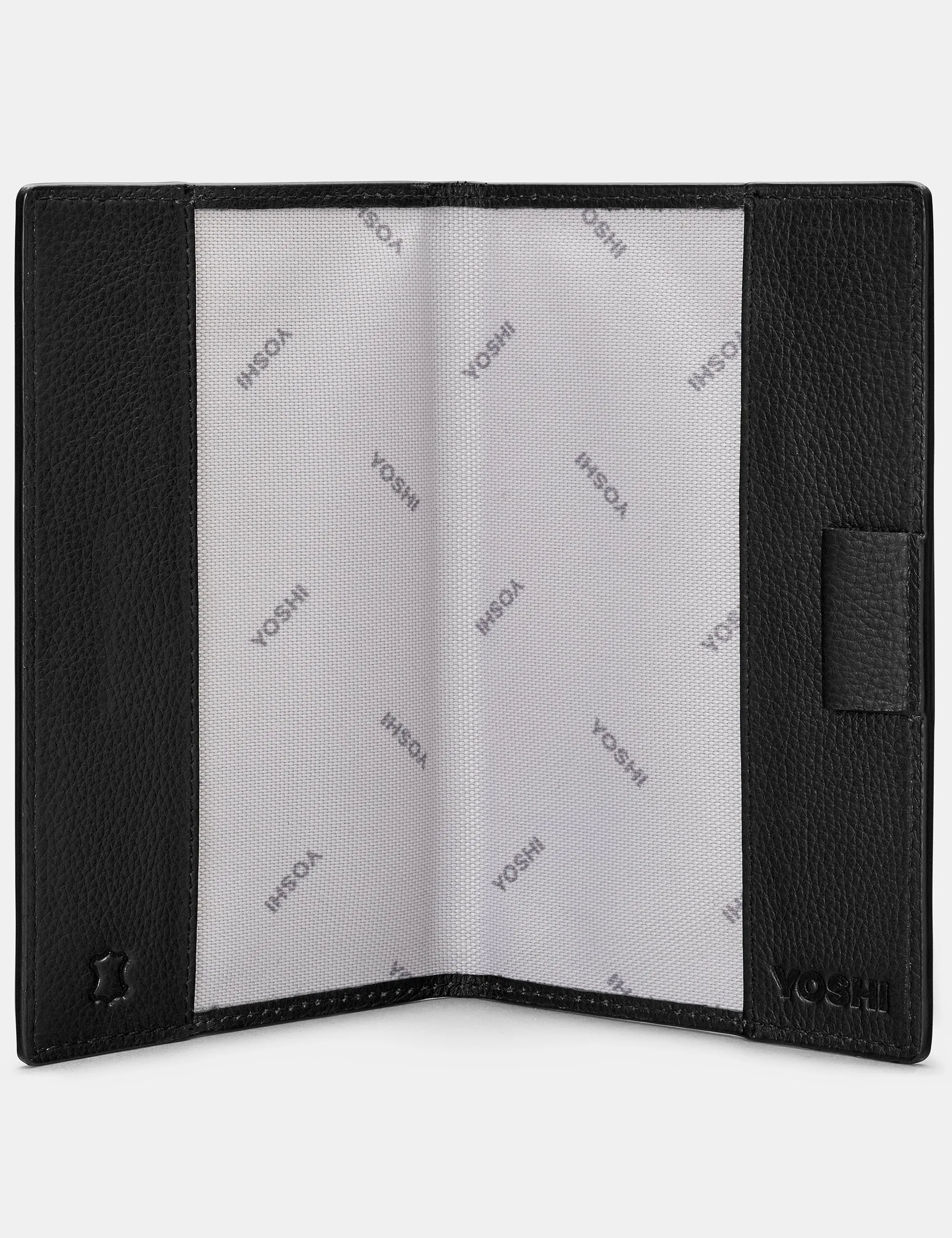 Black Leather Golf Scorecard Holder