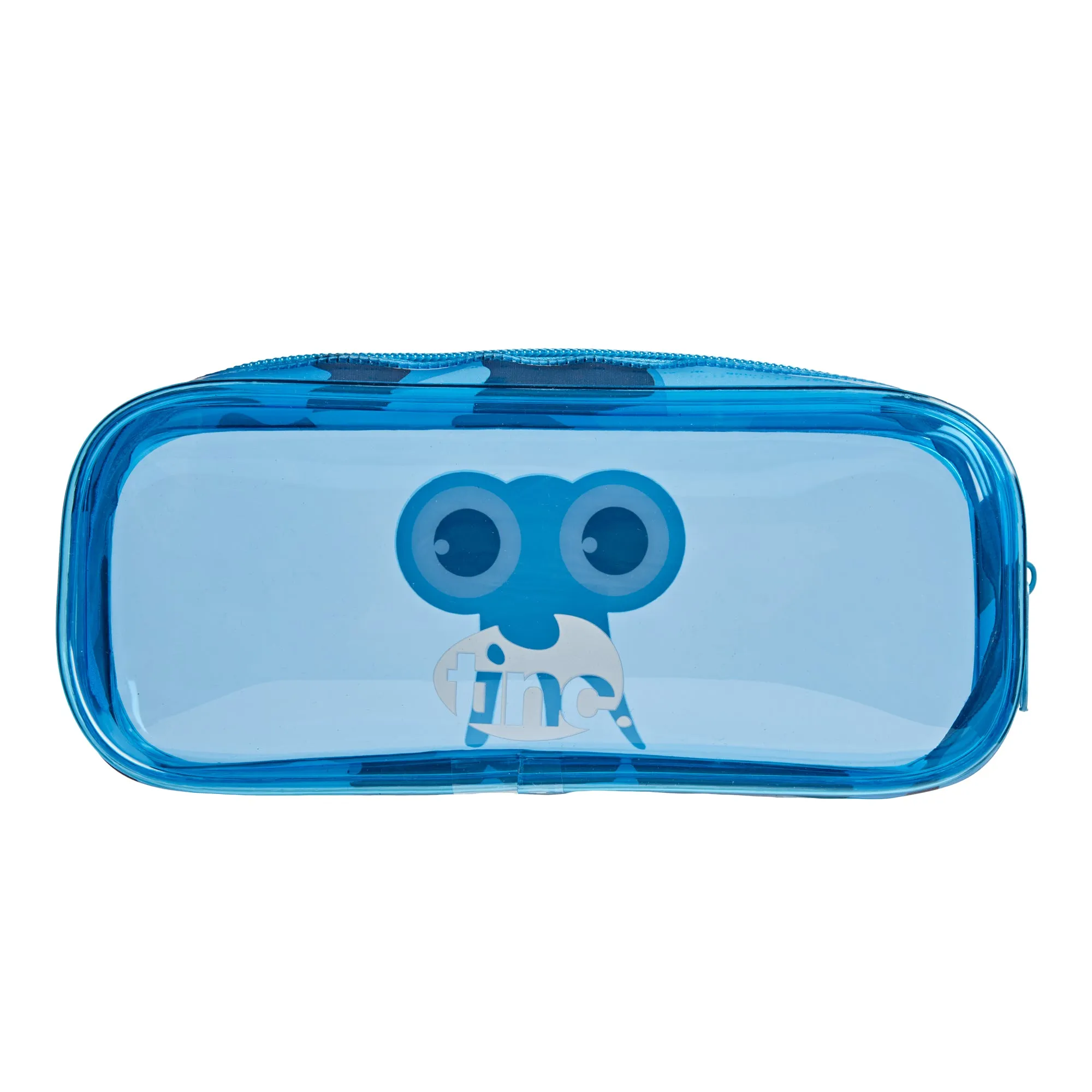 Blue Camo PVC Pencil Case