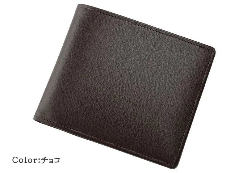 Box Calf Cow Leather Wallet with Coincase