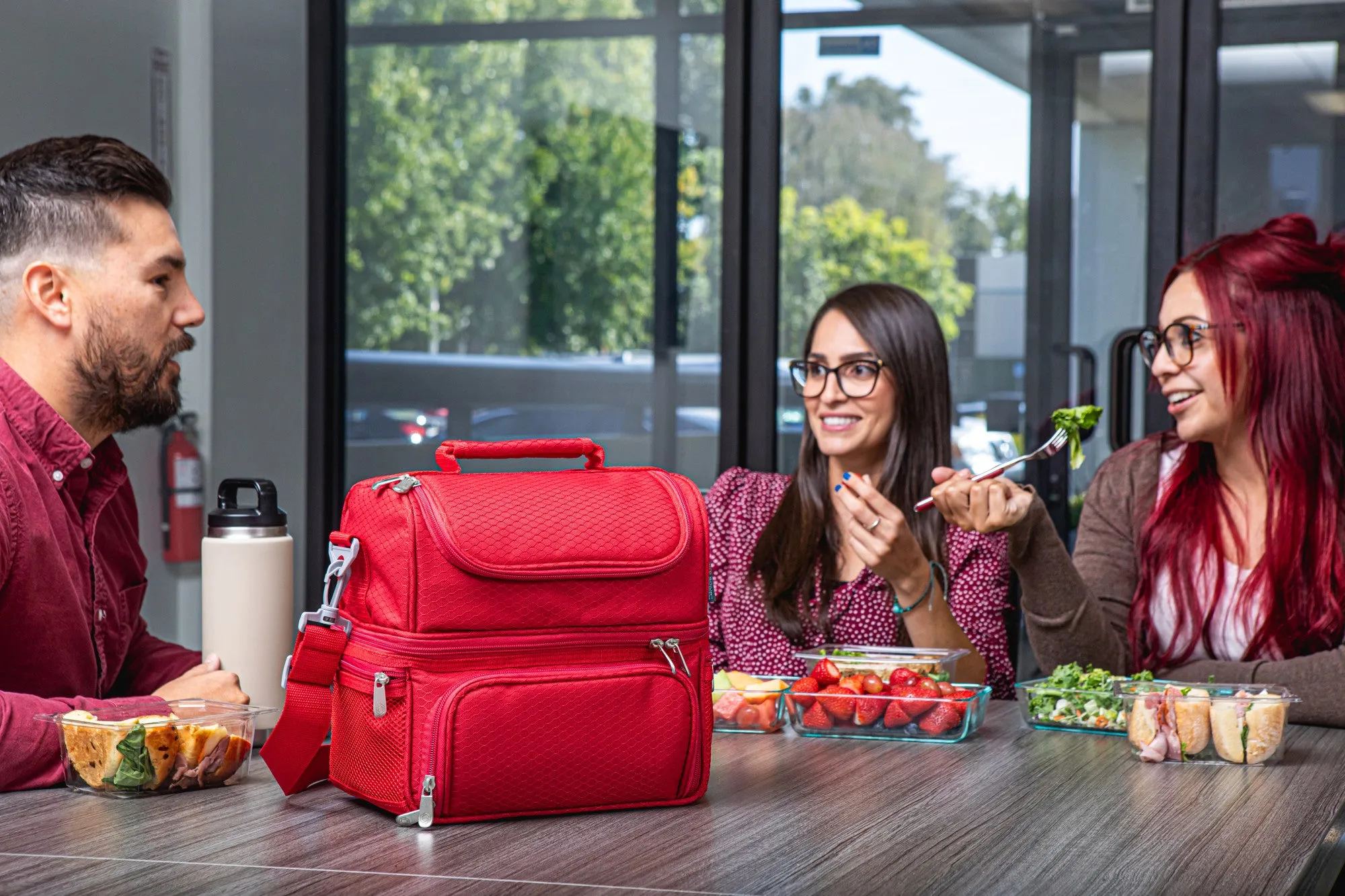 Calgary Flames - Pranzo Lunch Bag Cooler with Utensils