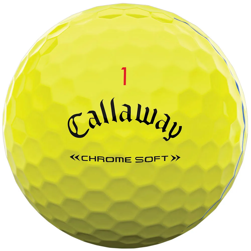 Callaway Chrome Soft Triple Track Golf Balls - Yellow - 4 for 3 (48 Pack)