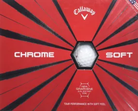 Callaway Golf Chrome Soft Golf Balls, (One Dozen), White (Prior Generation)