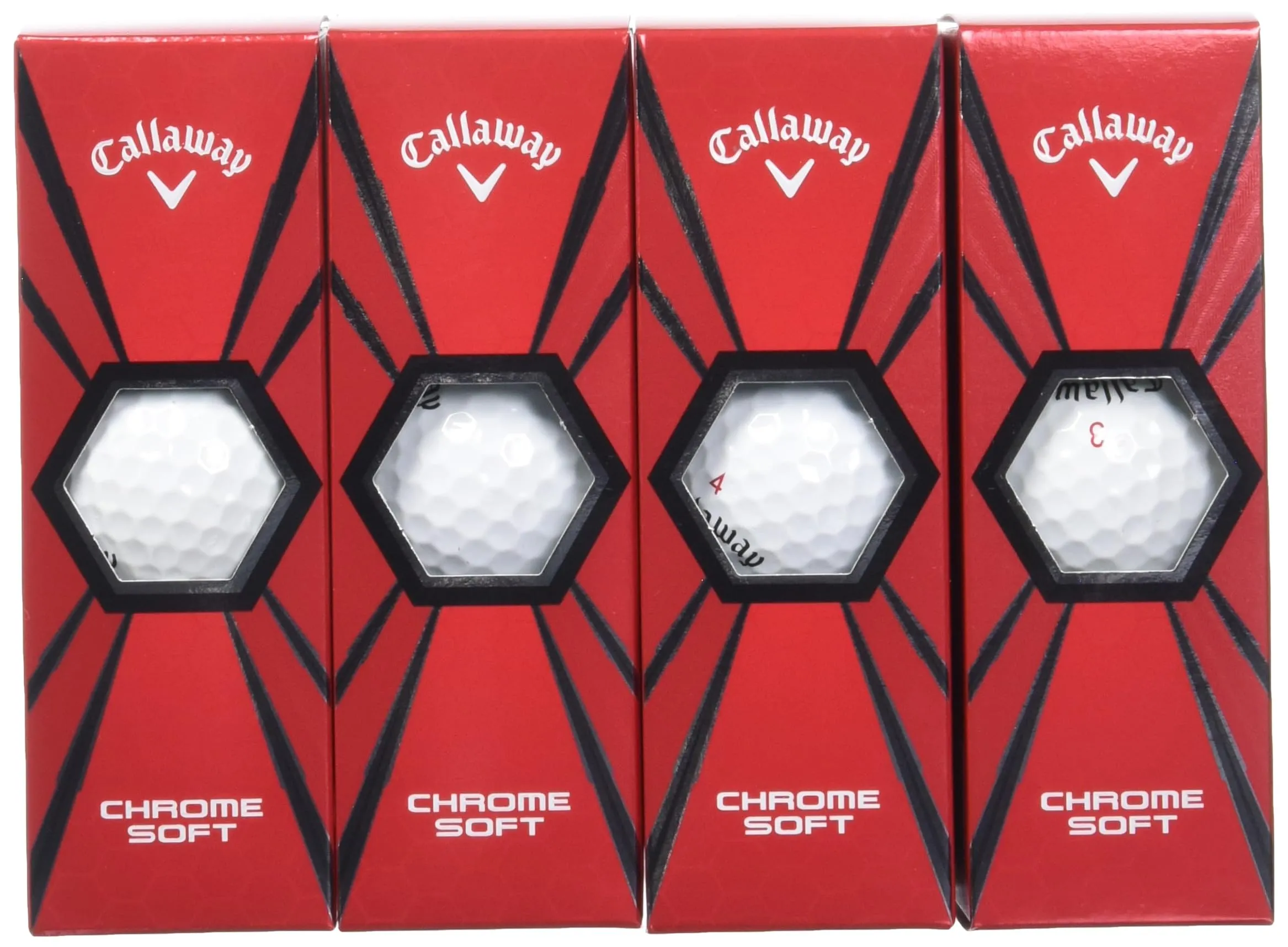 Callaway Golf Chrome Soft Golf Balls, (One Dozen), White (Prior Generation)