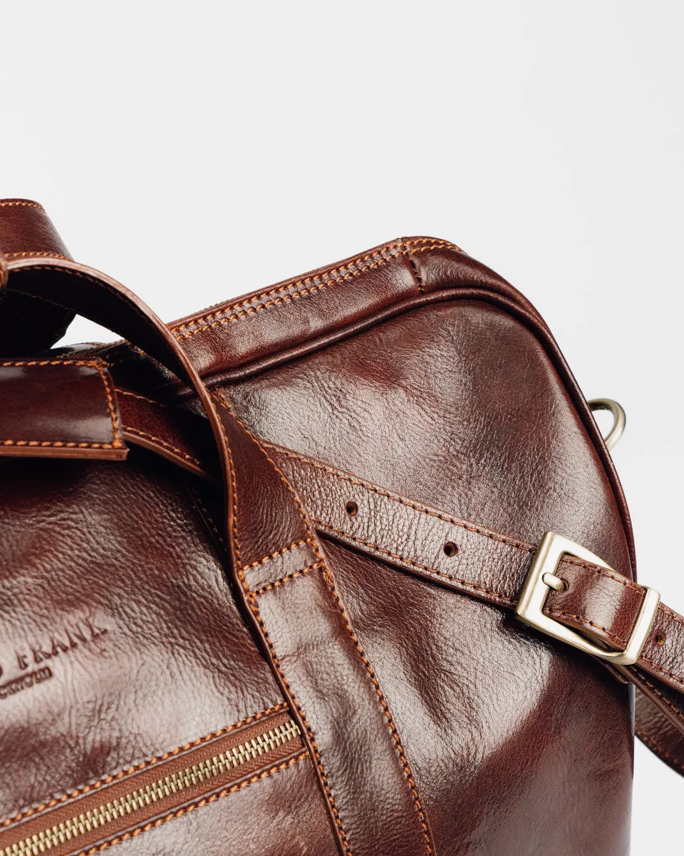 Cambridge Leather Travel Bag Brown