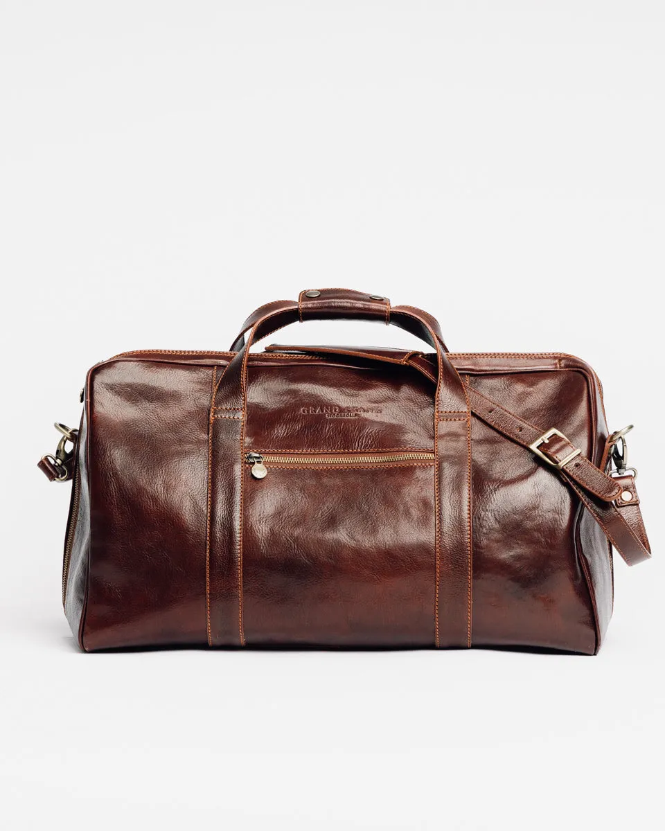 Cambridge Leather Travel Bag Brown