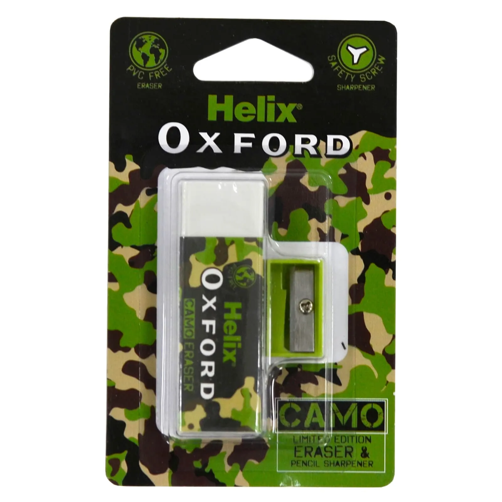 Camo Limited Edition Stationery Helix Oxford Green Pink Pattern