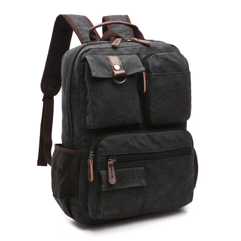 Casual Canvas Travel Student Backpack 8678