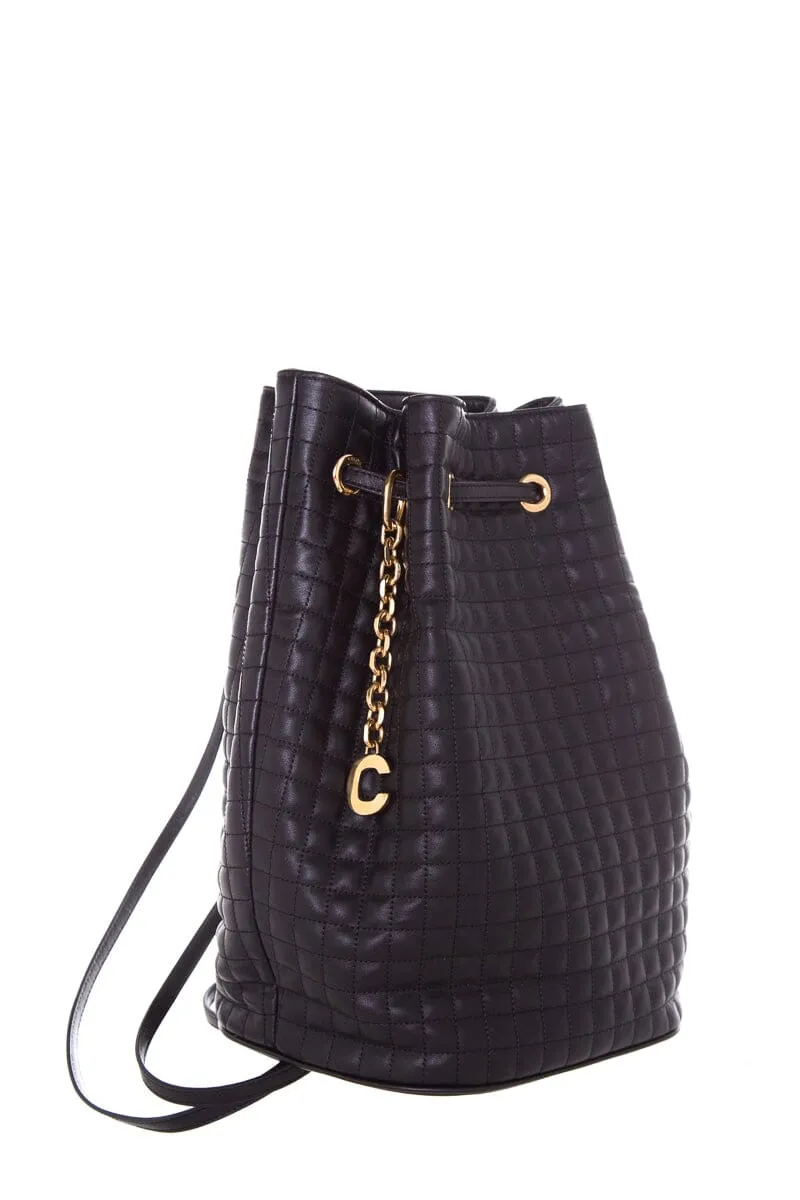 Celine Black Quilted Calfskin Backpack