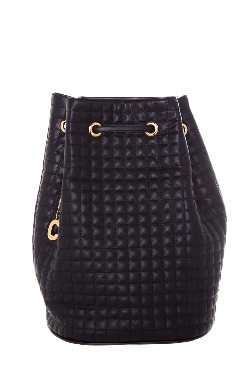 Celine Black Quilted Calfskin Backpack