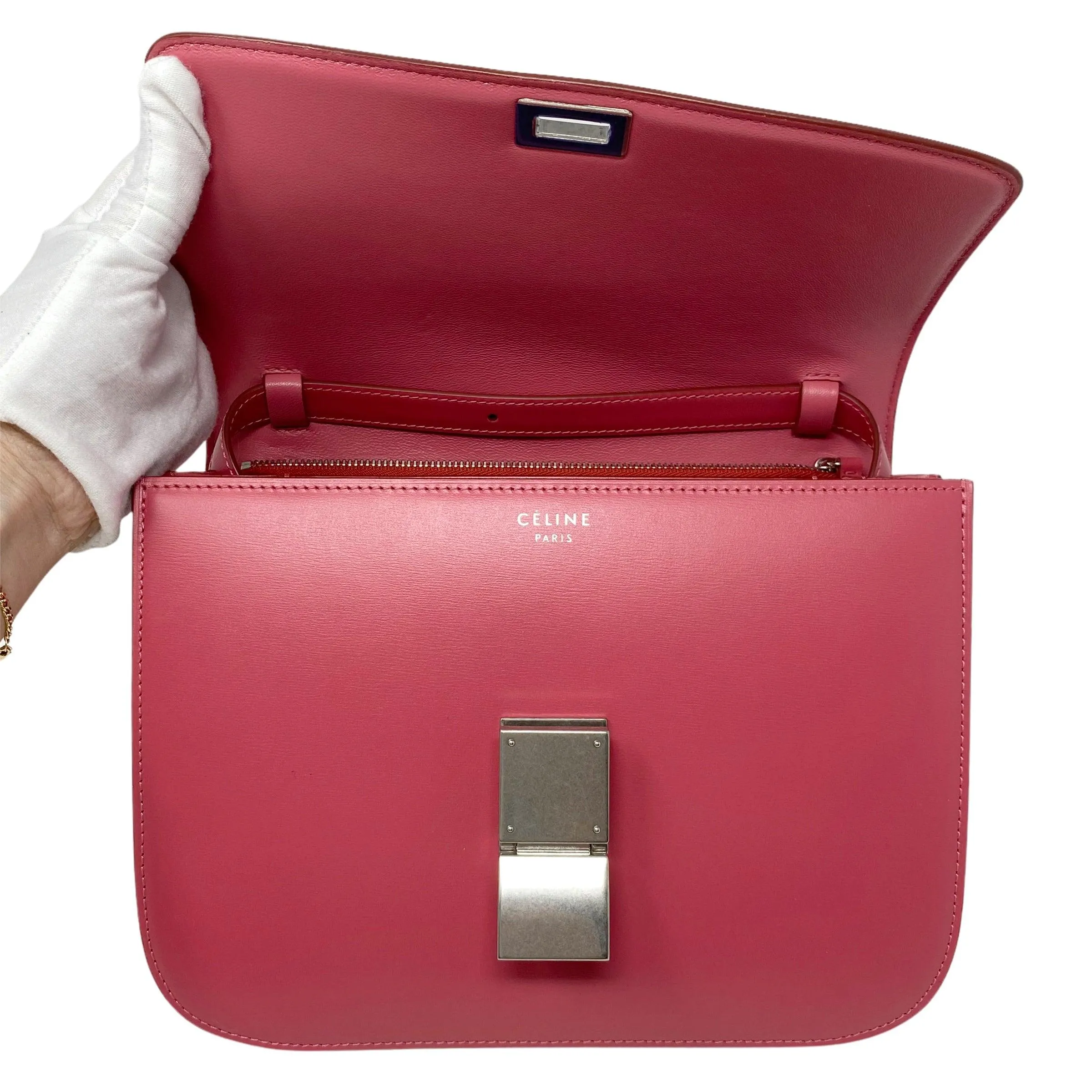 Celine Pink Medium Classic Box Bag