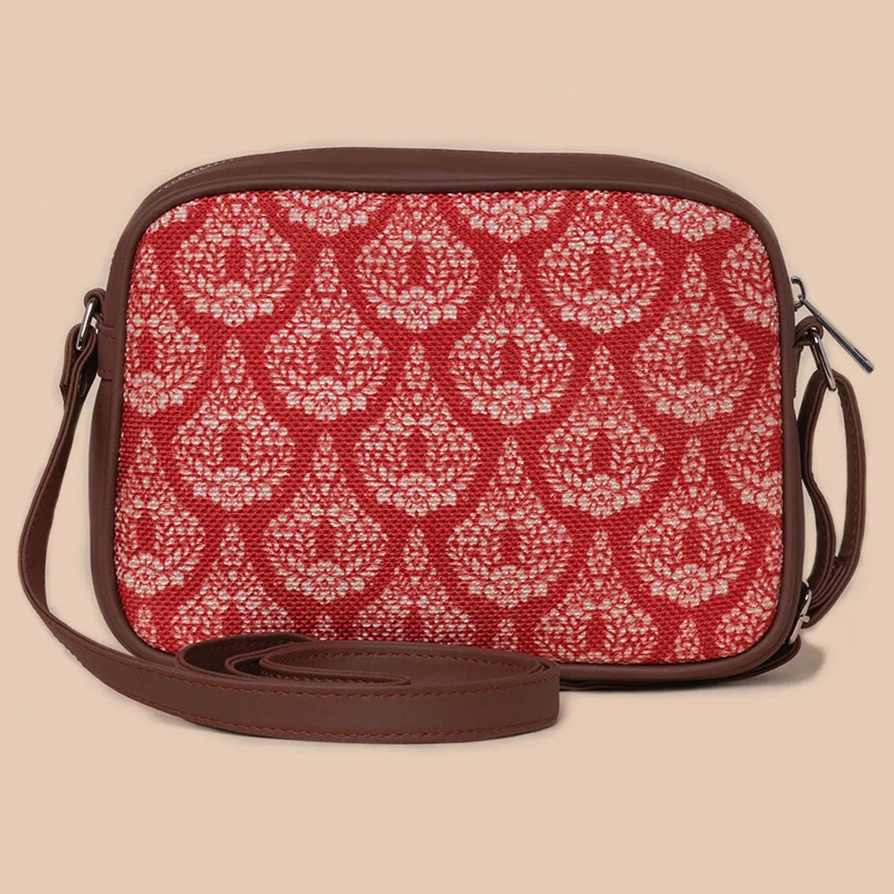 Chanderi Phool Sling Bag