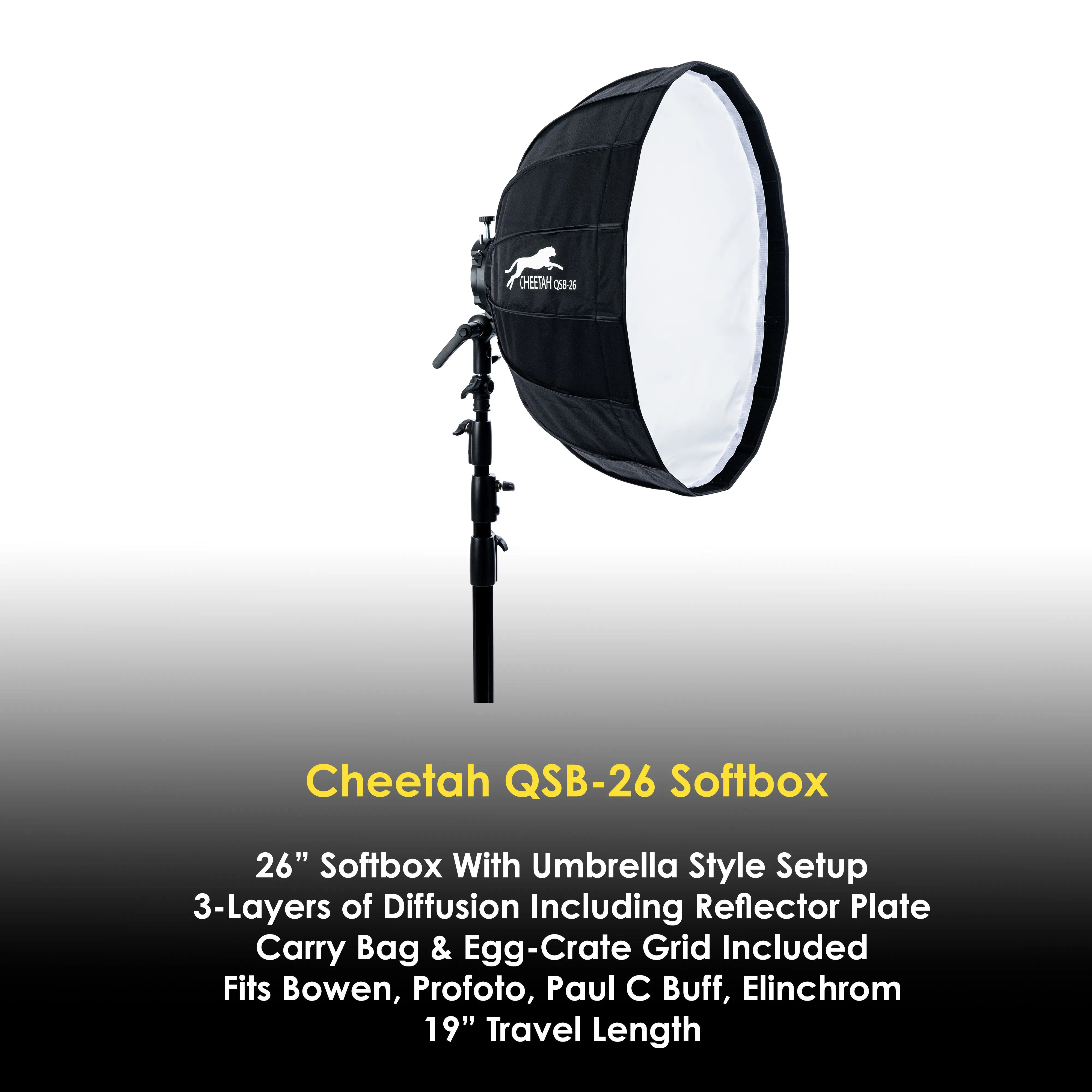 Cheetah Stand QSB-26 Softbox