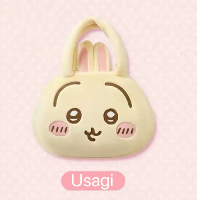 ChiiKawa X Miniso | ChiiKawa Hachiware Usagi Big Head Plush Bag - Kawaii items Room Decoration