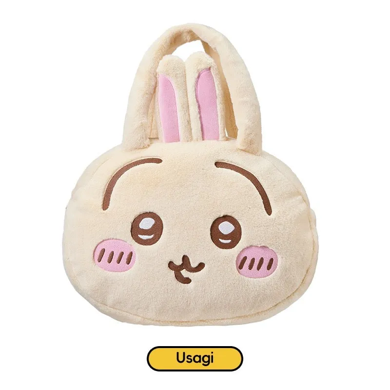 ChiiKawa X Miniso | ChiiKawa Hachiware Usagi Big Head Plush Bag - Kawaii items Room Decoration