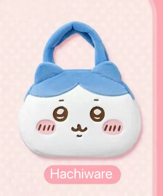 ChiiKawa X Miniso | ChiiKawa Hachiware Usagi Big Head Plush Bag - Kawaii items Room Decoration