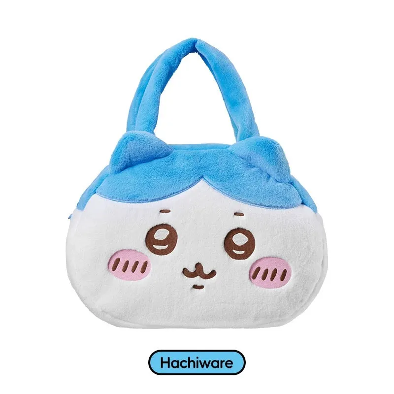 ChiiKawa X Miniso | ChiiKawa Hachiware Usagi Big Head Plush Bag - Kawaii items Room Decoration