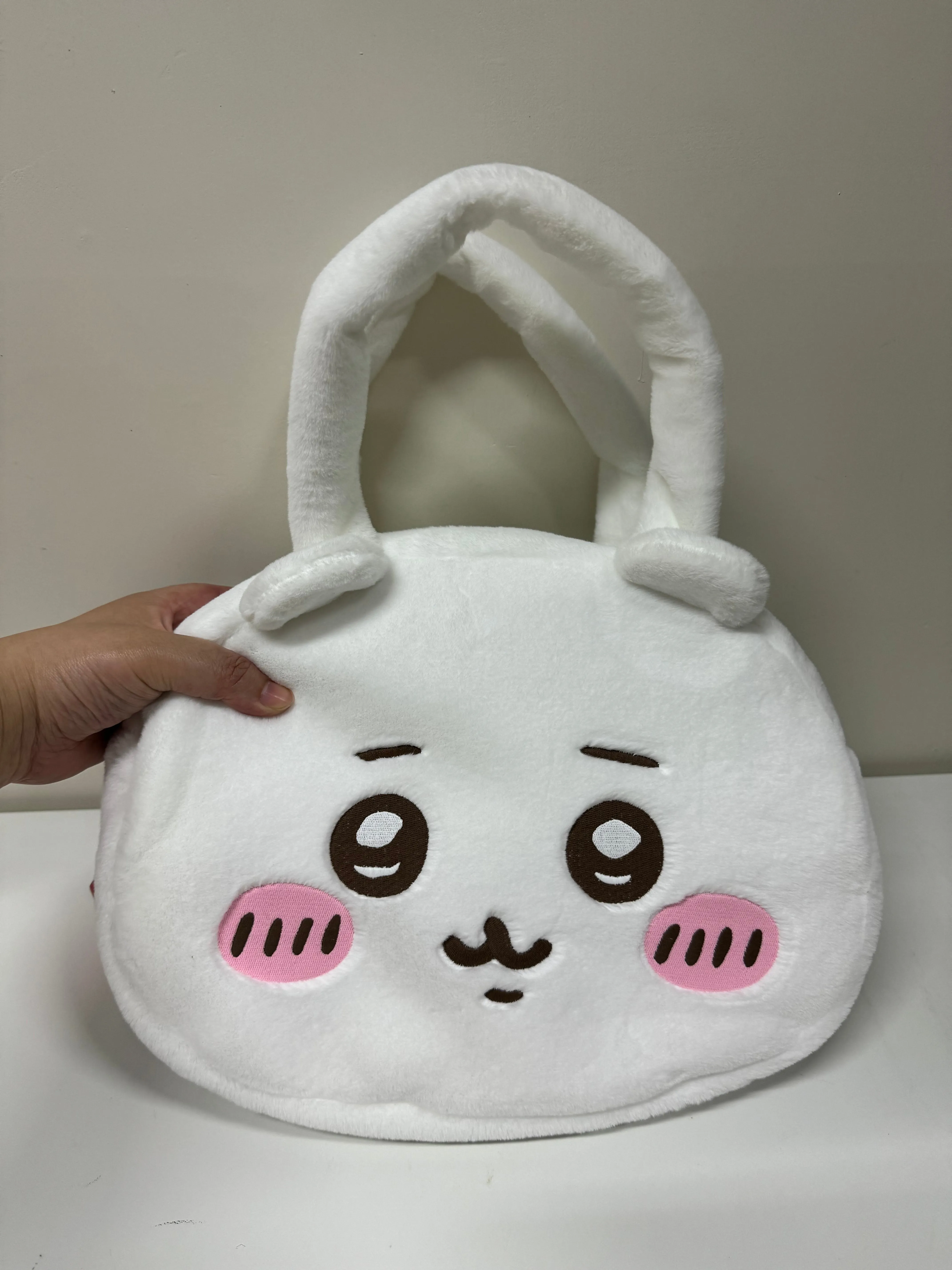 ChiiKawa X Miniso | ChiiKawa Hachiware Usagi Big Head Plush Bag - Kawaii items Room Decoration