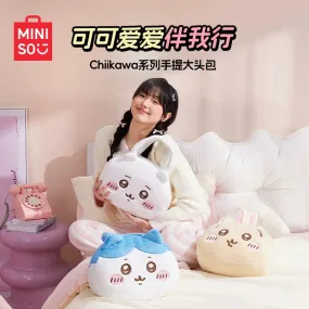 ChiiKawa X Miniso | ChiiKawa Hachiware Usagi Big Head Plush Bag - Kawaii items Room Decoration