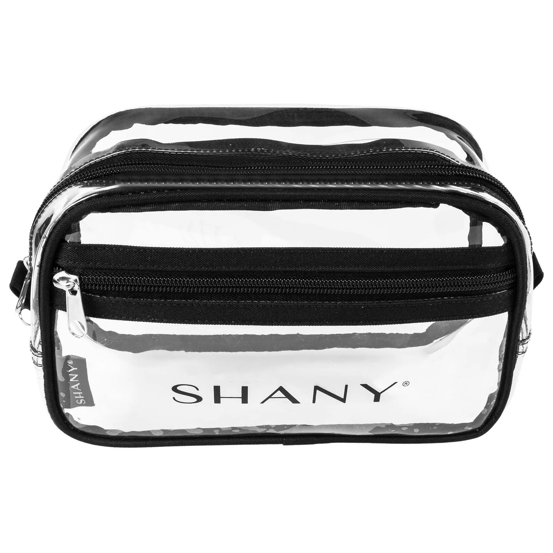 Clear Toiletry Makeup Carry-On Pouch with Zippered Compartment